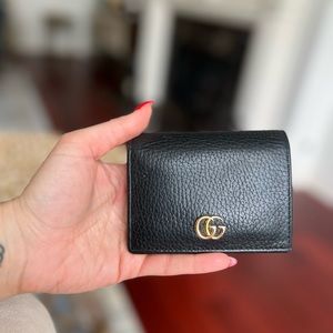 Gucci Leather Card Case Wallet